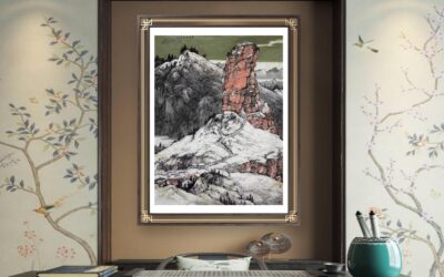 谭政义古今融合山水画《梵净初雪盛景》｜作品定制收藏缩略图中国题字网