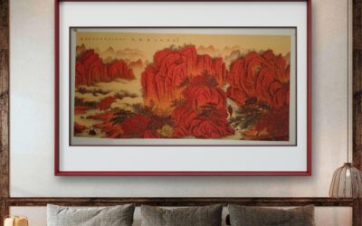 著名画家崔景哲山水画作品定制收藏【万山红遍】缩略图中国题字网