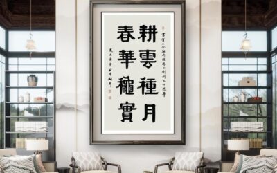 著名书法家张铜彦书法定制收藏【耕云种月 春华秋实】缩略图中国题字网