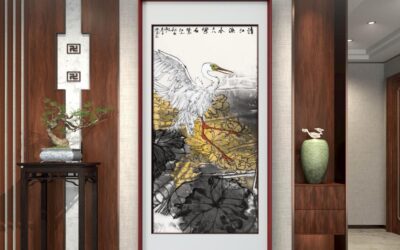 名家郑瑰玺重彩花鸟画作品定制收藏 【喜鹊·白鹭图】缩略图中国题字网