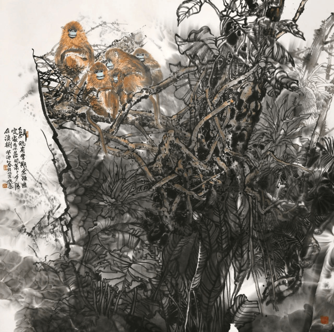 名家郑瑰玺动物画作品定制收藏 【神农顶上情意浓·金猴】插图1中国题字网 名家郑瑰玺动物画作品定制收藏 【神农顶上情意浓·金猴】插图1中国题字网