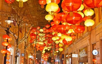 香港：大红灯笼迎新春缩略图中国题字网