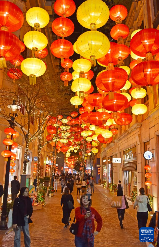 香港：大红灯笼迎新春插图1中国题字网