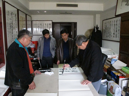 中国书法家协会副主席刘金凯先生为保定学院“保定作家群文学馆”题字插图中国题字网