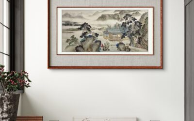 商务场合送定制山水画，风水寓意与艺术价值兼具缩略图中国题字网