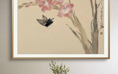 夫妻周年专属定制国画，荷花鸳鸯国画纪念美好时光缩略图中国题字网