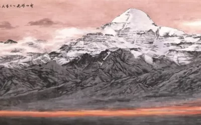 企业商务送礼定制国画，山水宏图国画赠大客户高端体面缩略图中国题字网