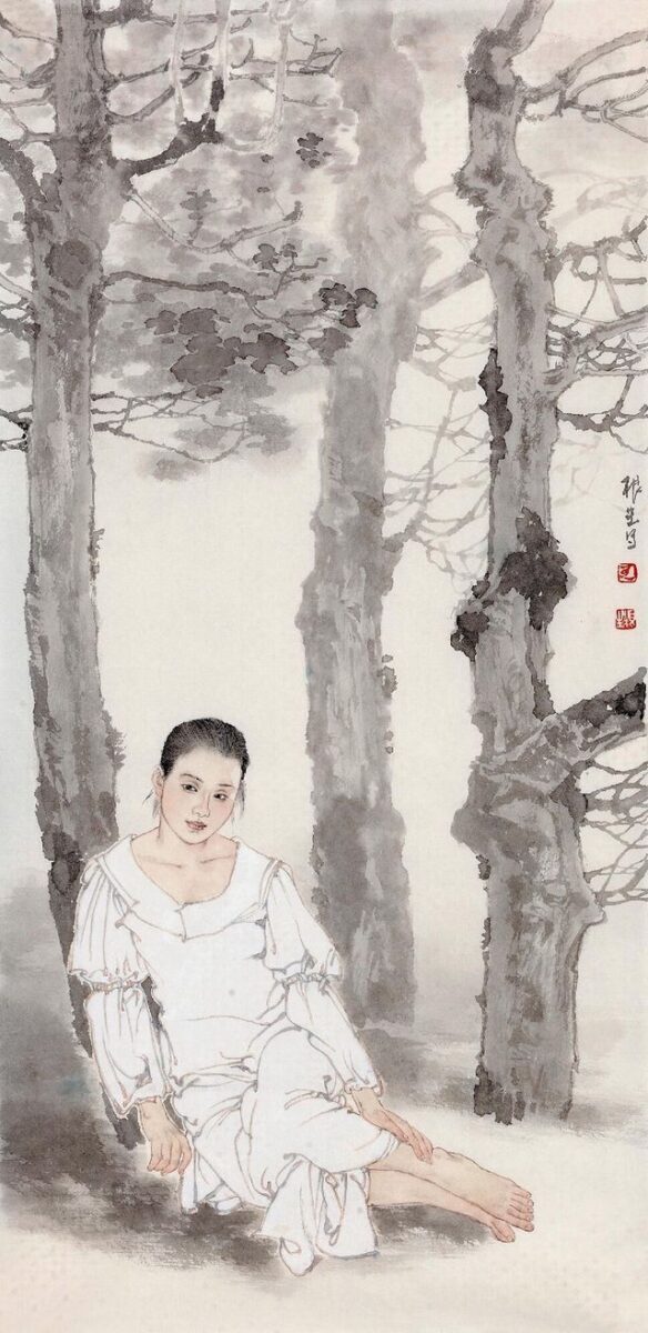 葡萄国画定制添丁送礼，多子多福吉祥国画推荐插图1中国题字网
