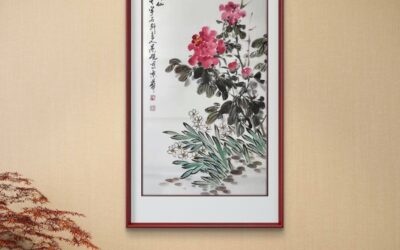 闺蜜生日小众高级礼，定制写意花鸟国画独一无二缩略图中国题字网