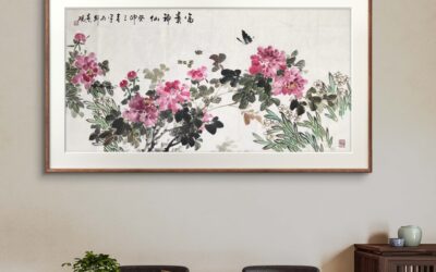 地产企业赠业主定制国画，九鱼图国画提升品牌质感缩略图中国题字网