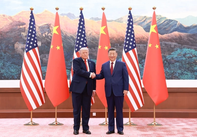 习近平同美国总统特朗普会谈并参观天坛插图中国题字网