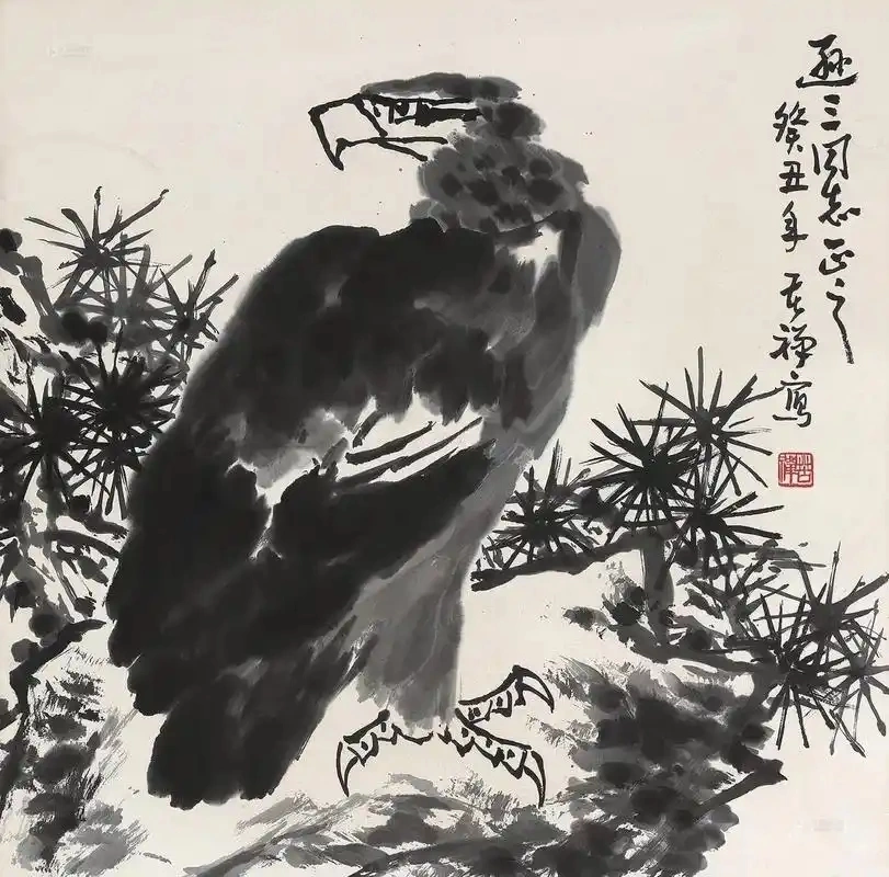 名人名家题字故事｜李苦禅题“墨海腾波”，花鸟画家的笔墨气魄插图中国题字网