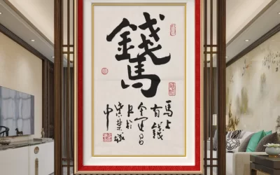 著名书法家鉴赏家金运昌书法作品定制收藏【马上有钱】缩略图中国题字网