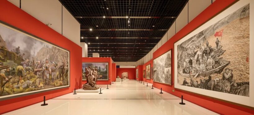 光辉历程 时代丹青——庆祝中国共产党成立105周年美术作品展在京开展插图中国题字网