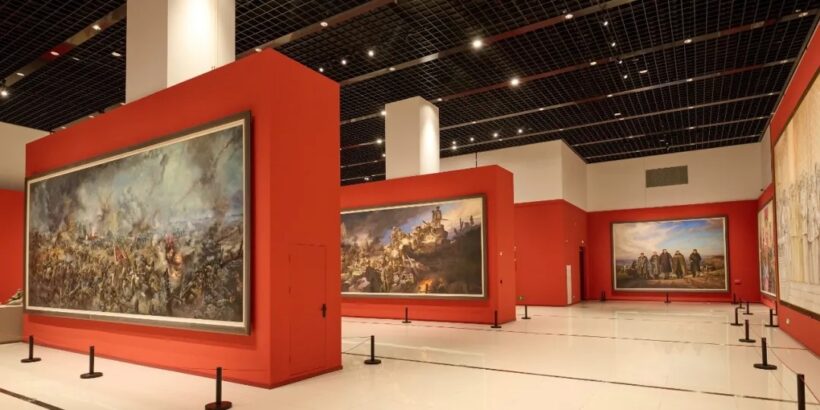 光辉历程 时代丹青——庆祝中国共产党成立105周年美术作品展在京开展插图1中国题字网
