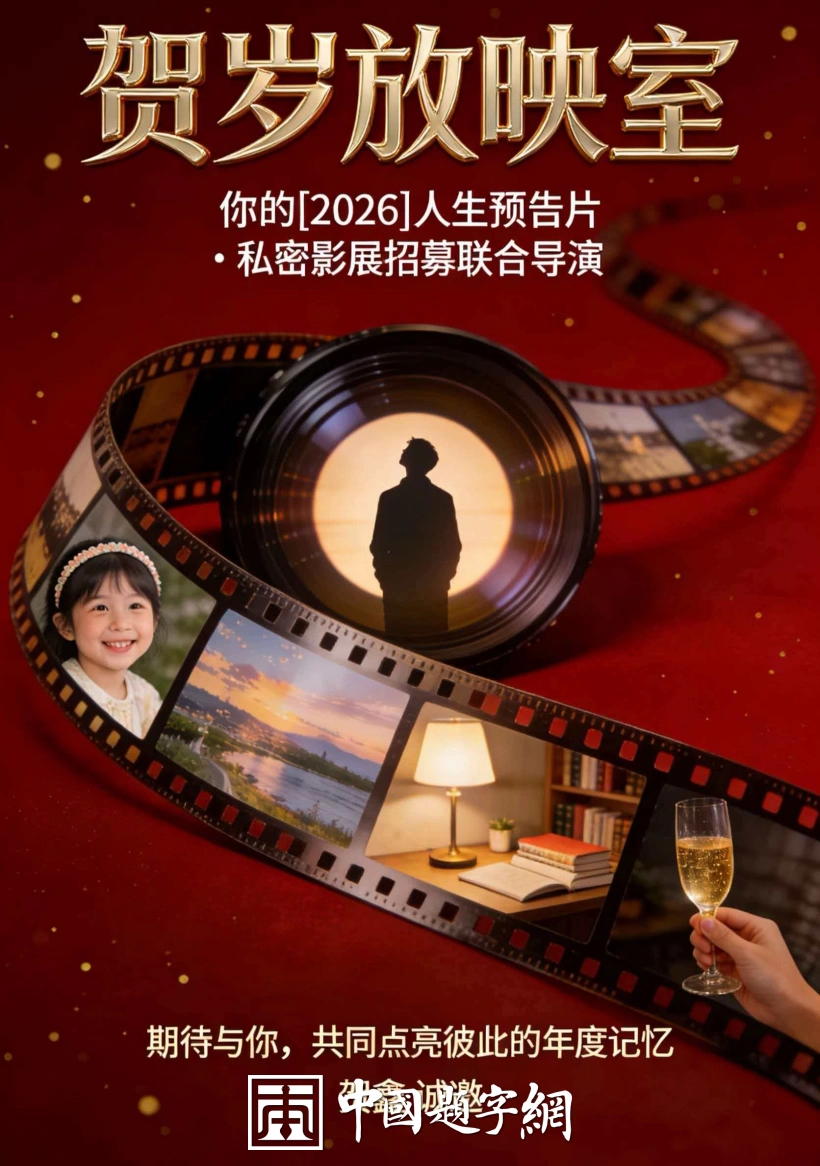 书法名家钟文龙为贺岁放映室栏目题字《贺岁星光》插图2中国题字网 书法名家钟文龙为贺岁放映室栏目题字《贺岁星光》插图2中国题字网