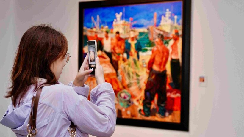 “时代湾区”美术作品展览在深圳开幕插图8中国题字网