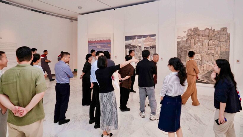 “时代湾区”美术作品展览在深圳开幕插图9中国题字网