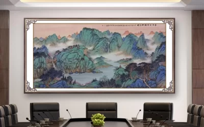 杜山河青绿山水《春和景明》