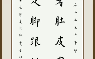 南京栖霞寺玄印法师弘一体书法格言联